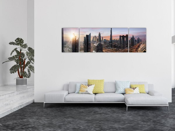 Obraz - Panorama Dubaju (170x50 cm)