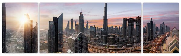 Obraz - Panorama Dubaju (170x50 cm)