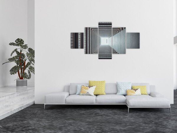Obraz - Widok z wnętrza budynku (125x70 cm)