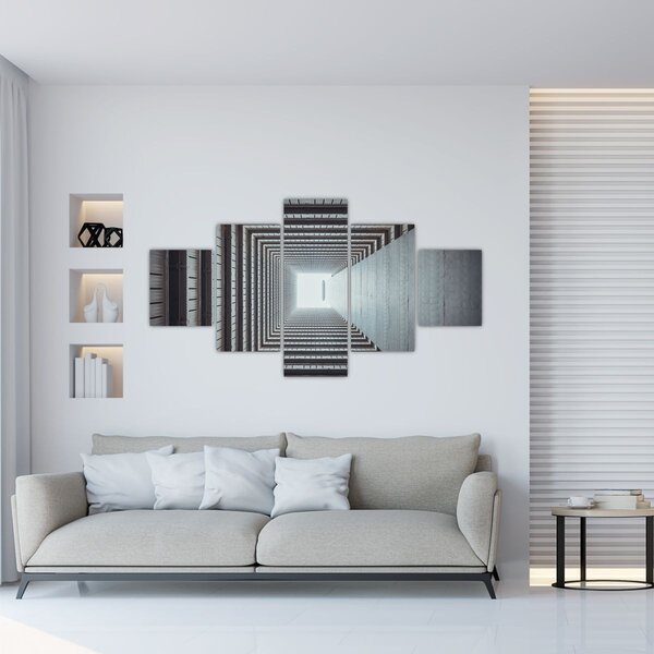 Obraz - Widok z wnętrza budynku (125x70 cm)