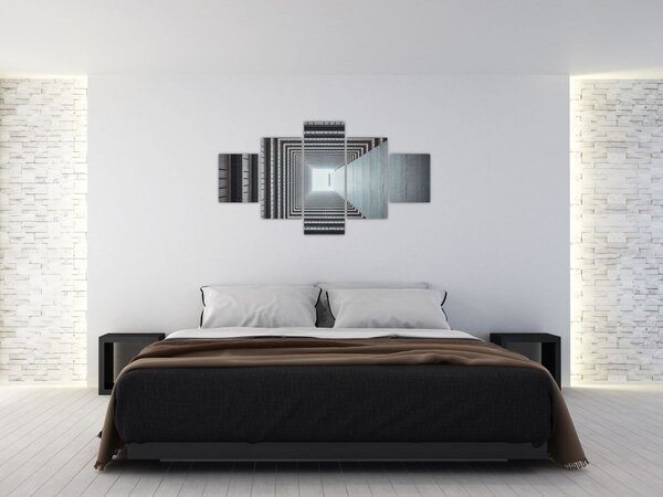 Obraz - Widok z wnętrza budynku (125x70 cm)