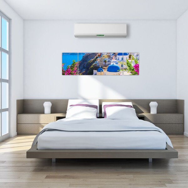 Obraz - Santorini, Grecja (170x50 cm)
