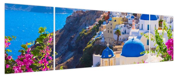 Obraz - Santorini, Grecja (170x50 cm)