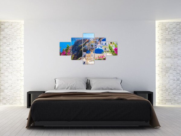 Obraz - Santorini, Grecja (125x70 cm)
