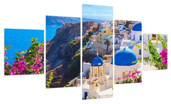Obraz - Santorini, Grecja (125x70 cm)