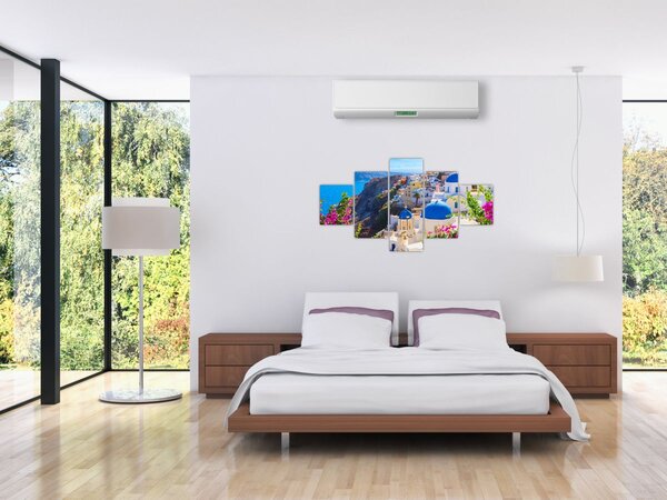 Obraz - Santorini, Grecja (125x70 cm)