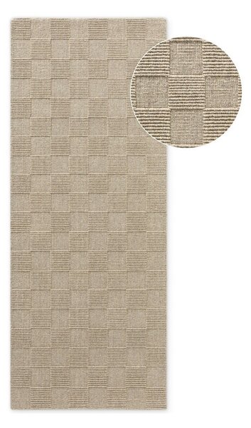 Beżowy wełniany chodnik tkany ręcznie 80x200 cm Scala – Villeroy&Boch