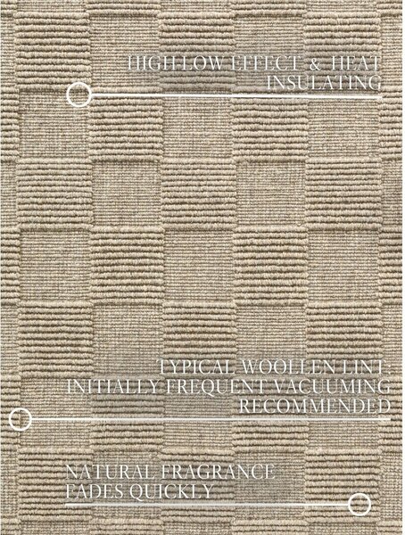 Beżowy wełniany chodnik tkany ręcznie 80x200 cm Scala – Villeroy&Boch