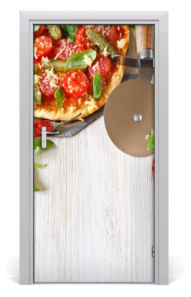 Naklejka na drzwi do domu samoprzylepna Pizza