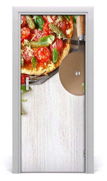 Naklejka na drzwi do domu samoprzylepna Pizza
