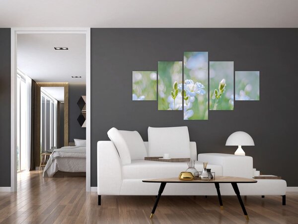Obraz - Delikatne kwiaty (125x70 cm)