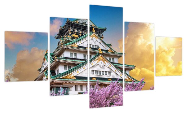 Obraz - Zamek Osaka (125x70 cm)
