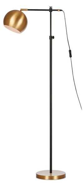 Czarno-brązowa lampa stojąca Markslöjd Chester