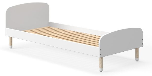 Białe łóżko dziecięce Flexa Dots, 90x190 cm