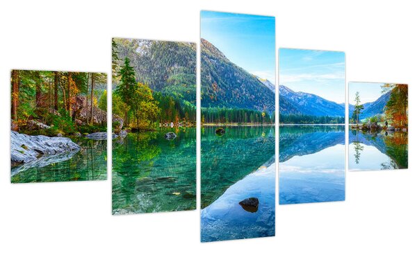 Obraz - Jezioro Hintersee (125x70 cm)