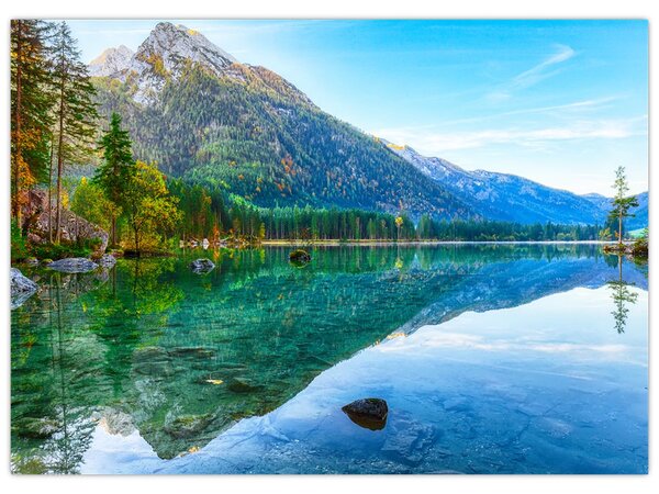 Obraz - Jezioro Hintersee (70x50 cm)