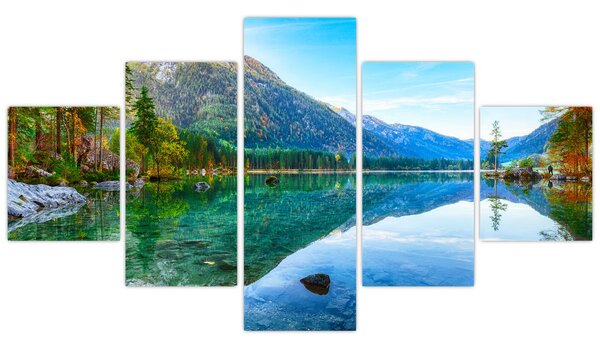 Obraz - Jezioro Hintersee (125x70 cm)