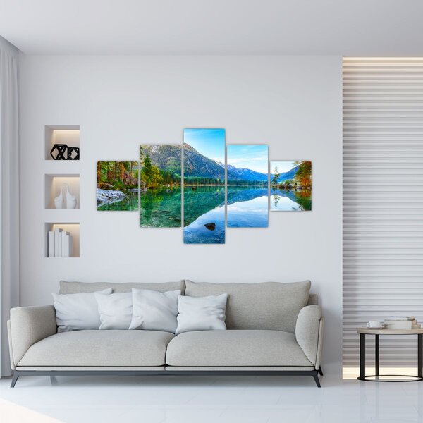 Obraz - Jezioro Hintersee (125x70 cm)