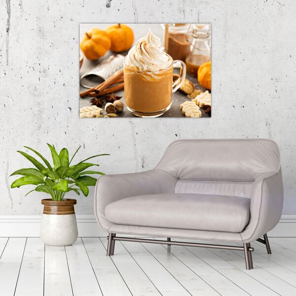 Obraz - Dyniowa latte (70x50 cm)