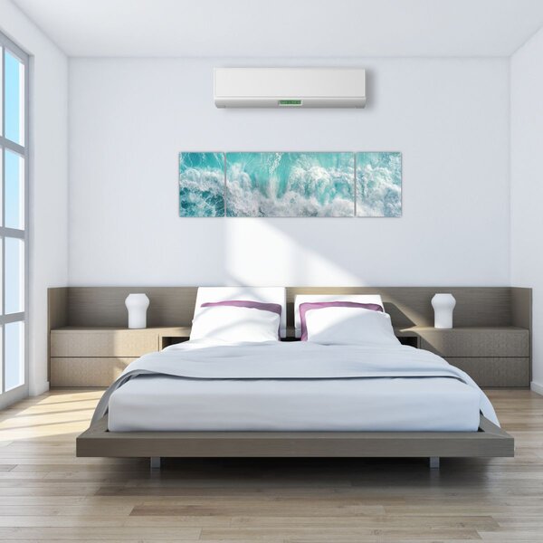 Obraz - Widok na fale oceanu (170x50 cm)