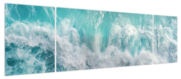 Obraz - Widok na fale oceanu (170x50 cm)