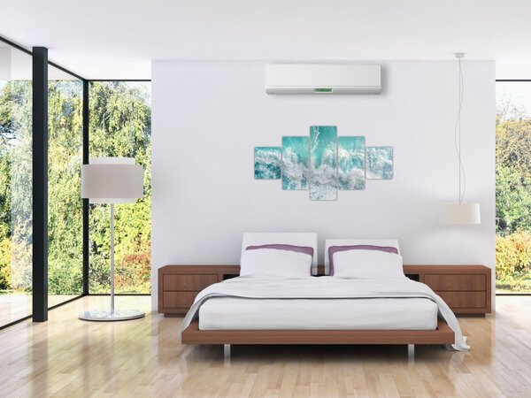 Obraz - Widok na fale oceanu (125x70 cm)