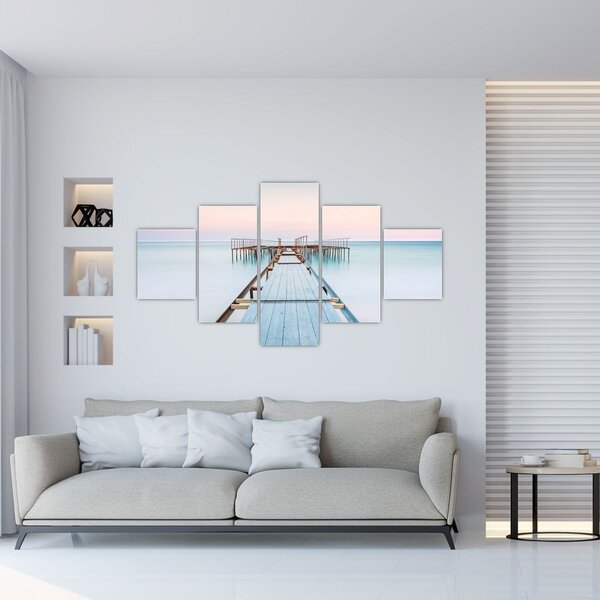 Obraz - Długie molo (125x70 cm)