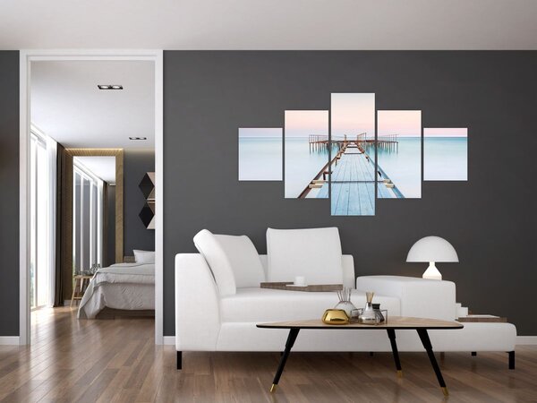 Obraz - Długie molo (125x70 cm)