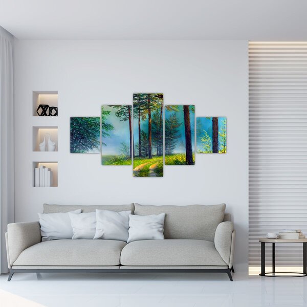 Obraz - Obraz olejny przedstawiający krajobraz (125x70 cm)