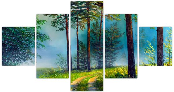 Obraz - Obraz olejny przedstawiający krajobraz (125x70 cm)