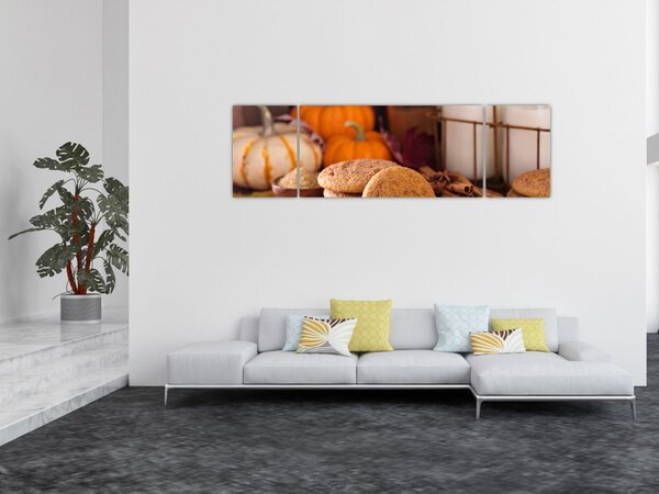 Obraz - Jesienne ciasteczka (170x50 cm)