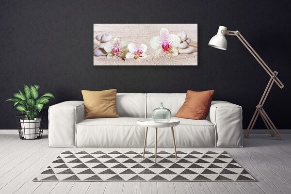Obraz canvas Storczyk w Harmonii z Piaskiem