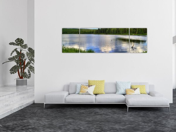 Obraz - Malownicza wioska (170x50 cm)