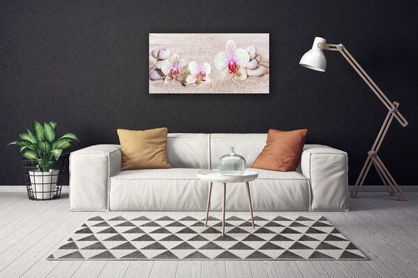 Obraz canvas Storczyk w Harmonii z Piaskiem