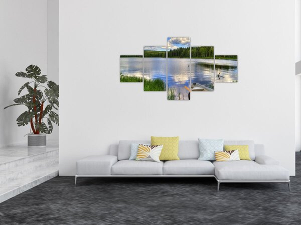 Obraz - Malownicza wioska (125x70 cm)