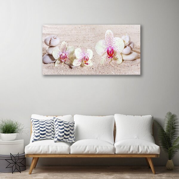 Obraz canvas Storczyk w Harmonii z Piaskiem