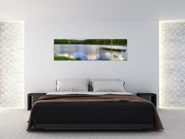 Obraz - Malownicza wioska (170x50 cm)