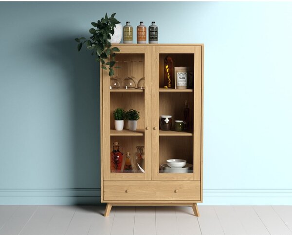 Witryna w dekorze dębu 100x170 cm Kensal – Woodman