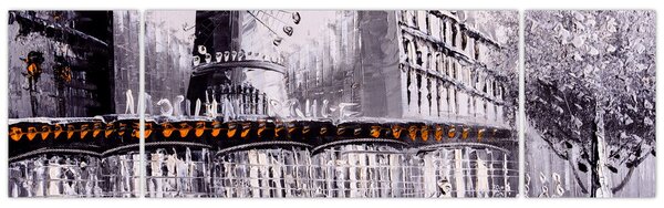Obraz - Obraz olejny przedstawiający miasto II. (170x50 cm)