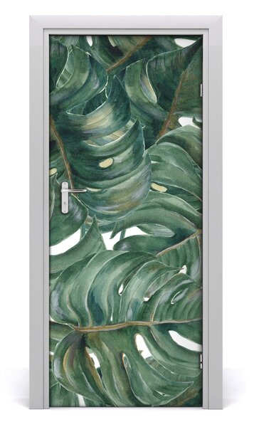 Okleina samoprzylepna fototapety na drzwi Monstera