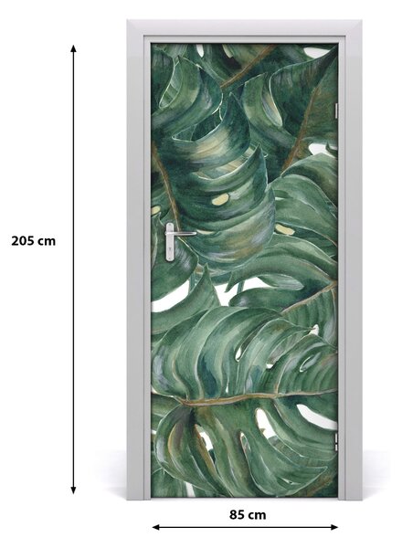 Okleina samoprzylepna fototapety na drzwi Monstera