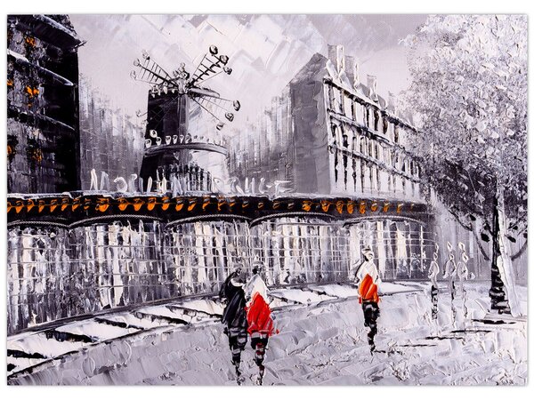 Obraz - Obraz olejny przedstawiający miasto II. (70x50 cm)