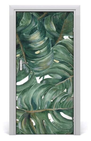 Okleina samoprzylepna fototapety na drzwi Monstera