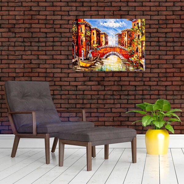 Obraz - Obraz olejny przedstawiający miasto III. (70x50 cm)