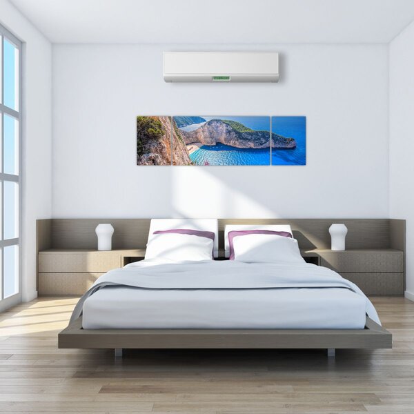 Obraz - Plaża Navagio, Grecja (170x50 cm)