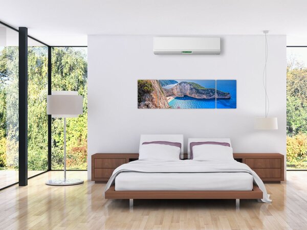 Obraz - Plaża Navagio, Grecja (170x50 cm)