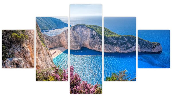 Obraz - Plaża Navagio, Grecja (125x70 cm)