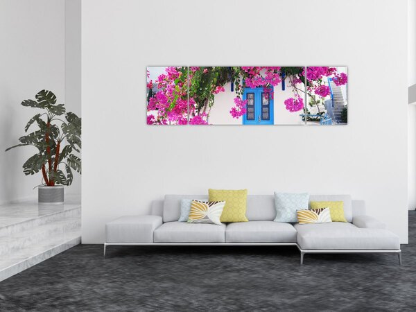Obraz - Tradycyjny grecki dom (170x50 cm)