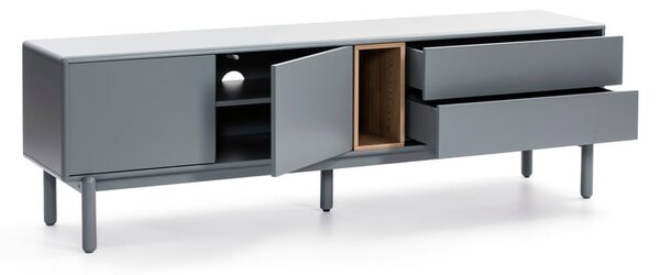 Niebieska/szara szafka pod TV 180x56 cm Corvo – Teulat