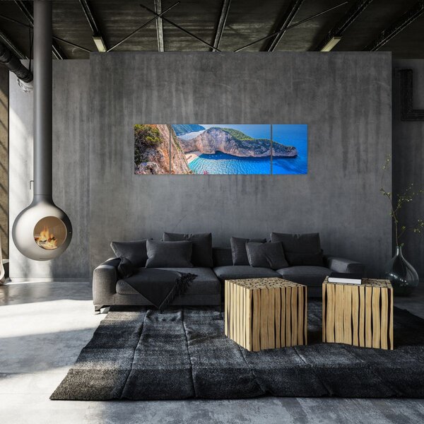 Obraz - Plaża Navagio, Grecja (170x50 cm)